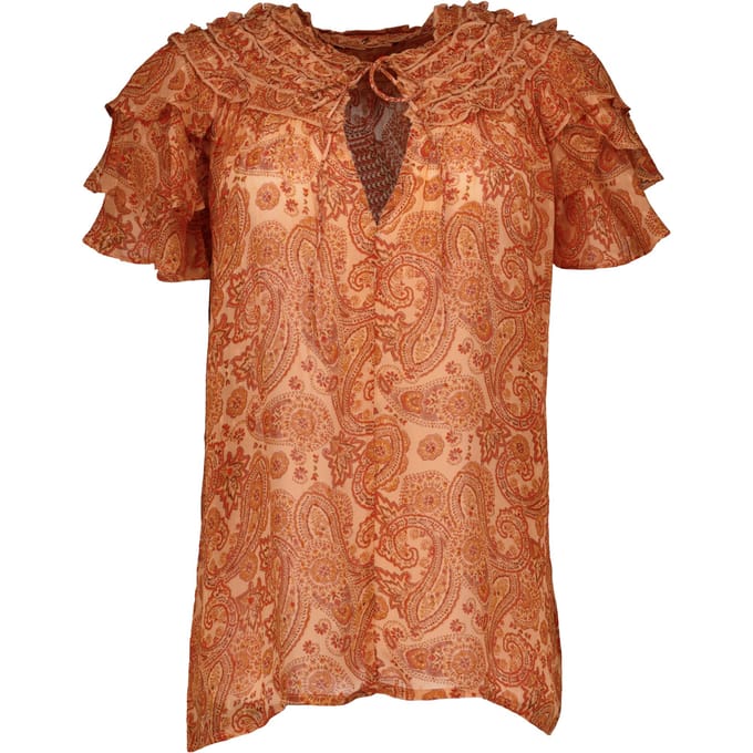Ibana Thorin Paisley Tops Bruin 302620167