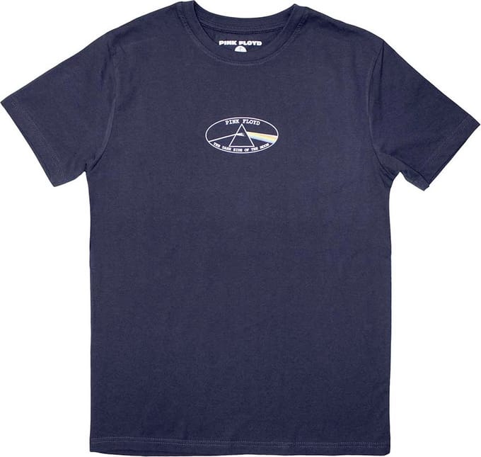 Pink Floyd - Mini DSOTM Oval Heren T-shirt - S - Blauw