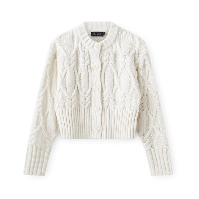 Cardigan met kabelpatroon model 'MAGLE'