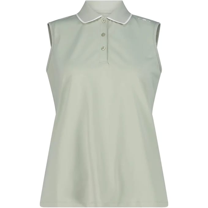 Dames Mouwloos Stretch Piqué Poloshirt CMP