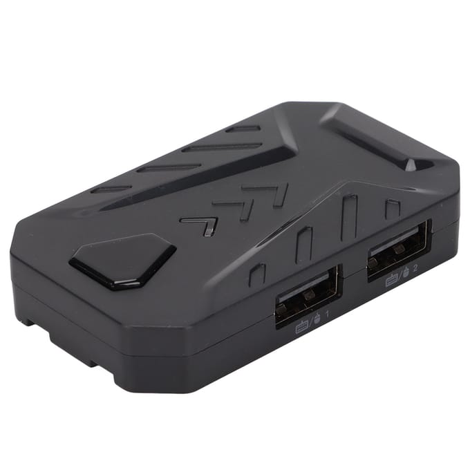 Bluetooth 4.0 Mobiele Game Controller Toetsenbord en Muis Converter Adapter met 3 USB-poorten voor gray