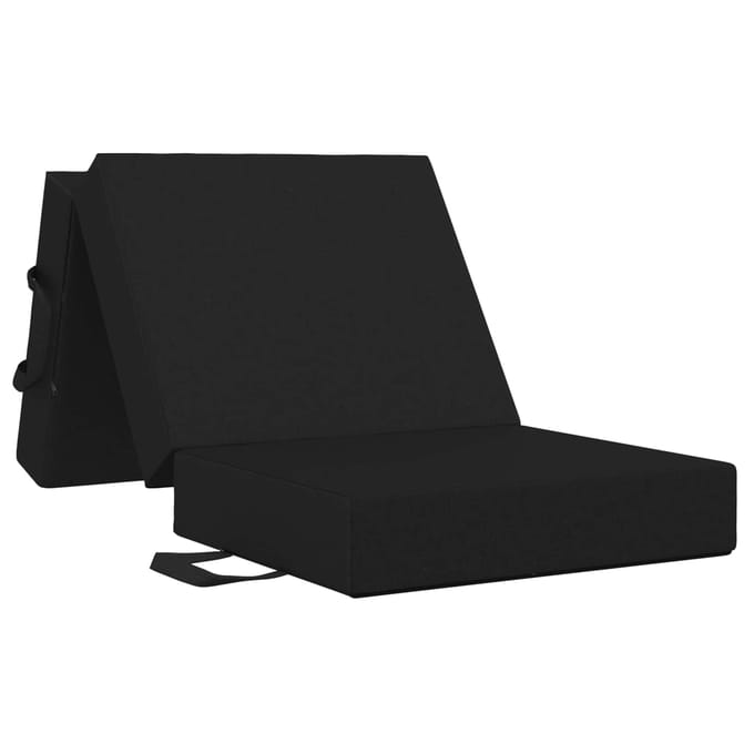 vidaXL - Vouwbare - Sofa - Bed - 75 - x - 63 - x - 45 - cm - Zwart