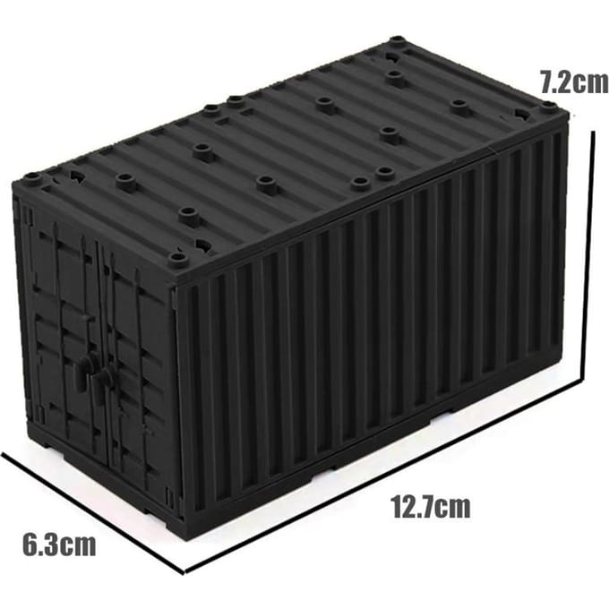 Moc Militaire Conteneur Briques de Construction Boîte Jouets Pour Garçons Ww2 Base de Guerre Briques Techniques Créatif Diy Juguete Bloques Brinquedos black