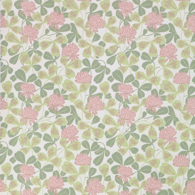 Duro Vliesbehang 033-14 - Gammalsvenska Papper - Botanisch Roze - 53cm x 10.05m