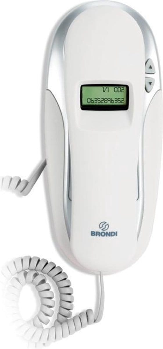 Brondi KENOBY CID Analoge telefoon Nummerherkenning Wit