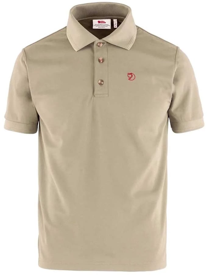 Fjällräven Crowley Korte Mouw Poloshirt Beige S Man
