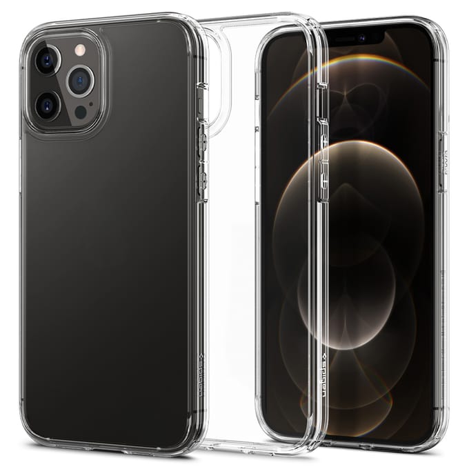 Spigen Ultra Hybrid Backcover voor de Apple iPhone 12 (Pro) - Transparant