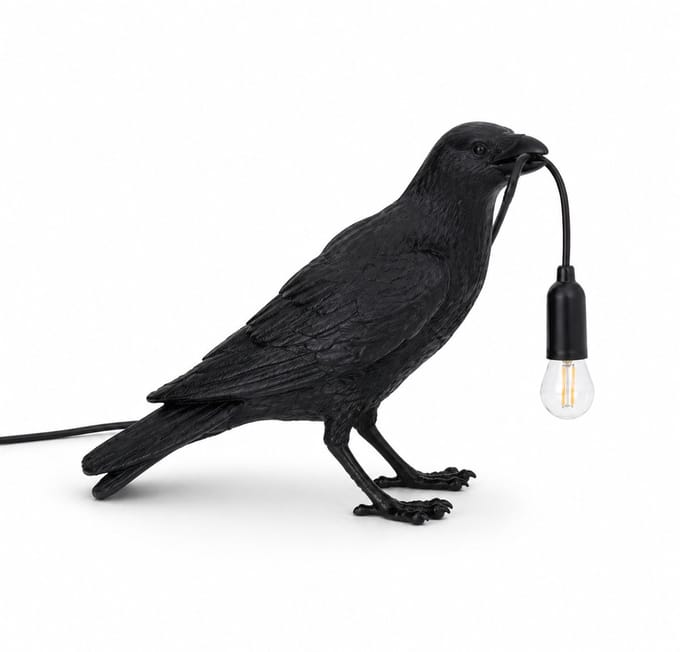 Vogel Design Lamp - Kraai - Verlichting - Tafellamp