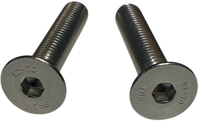 Deltafix - inbusbout platkop rvs A2 - M8 x 40 mm - DIN 7991 - 2 stuks