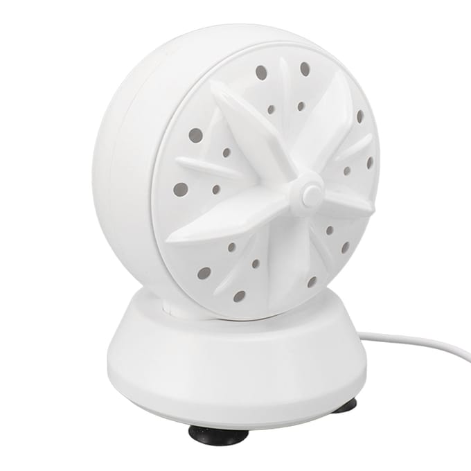 Ultrasone Wasmachine 2 in 1 Mini Draagbare Wasmachine voor Thuis Zakenreizen white