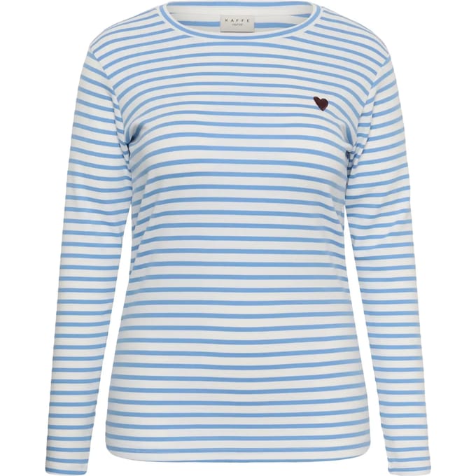 Dames-T-shirt met lange mouwen KAFFE Curve KCLia