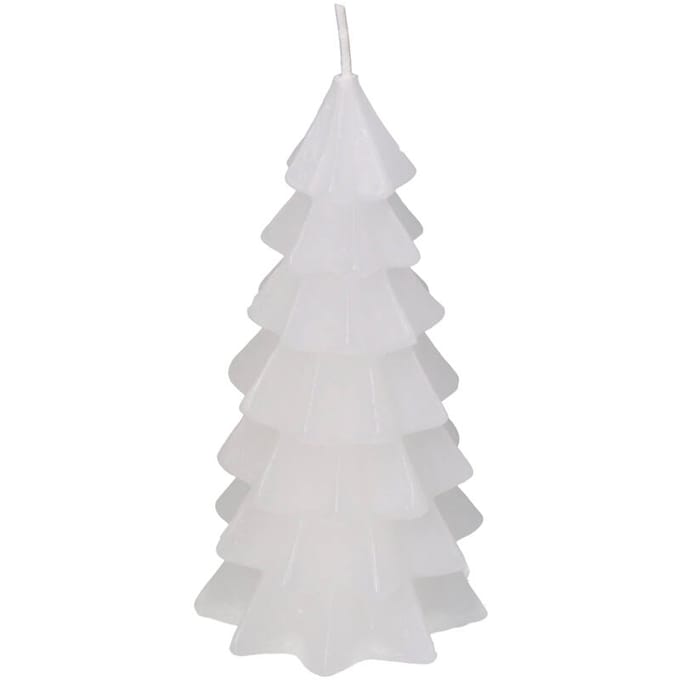 Witte boomkaars, 6,5 x 12,5 cm