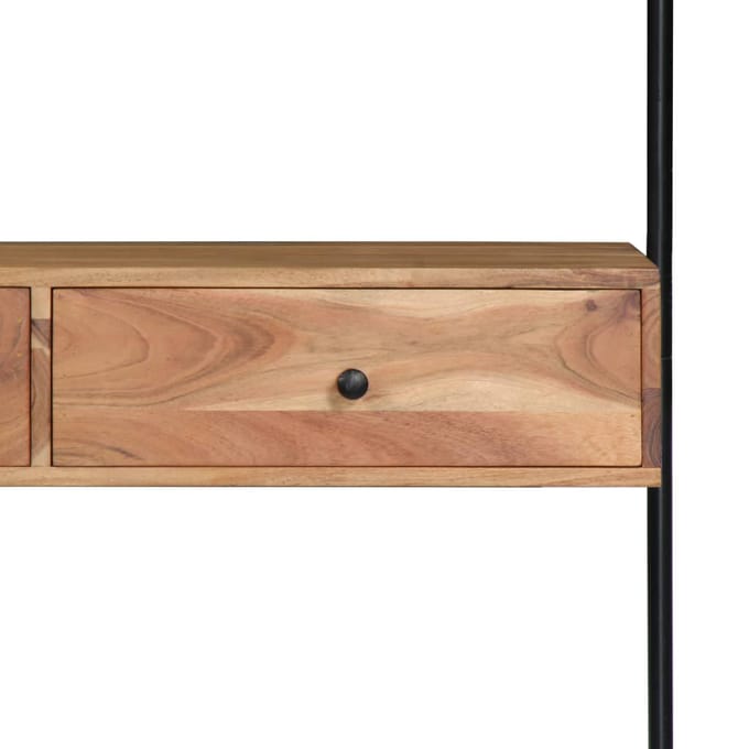 vidaXL - Wandbureau - 90x40x170 - cm - massief - acaciahout