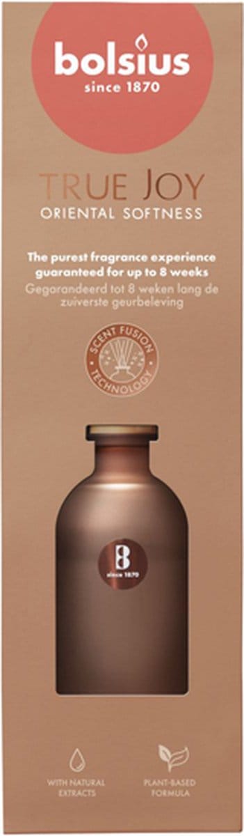 6 stuks Bolsius geurstokjes Oriental Softness geurverspreiders 80 ml True Joy