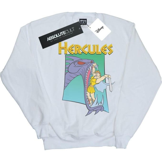 Disney Heren Hercules Hydra Fight Sweatshirt (Wit)
