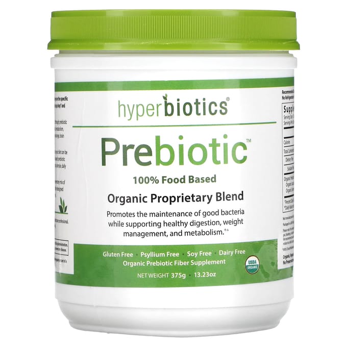 Hyperbiotica, prebiotica, biologische gepatenteerde mix, 370 gram (375 gram)