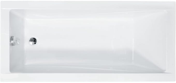 Badland MODERN ligbad 170 x 70 cm wit met baddrager met hoofdsteun