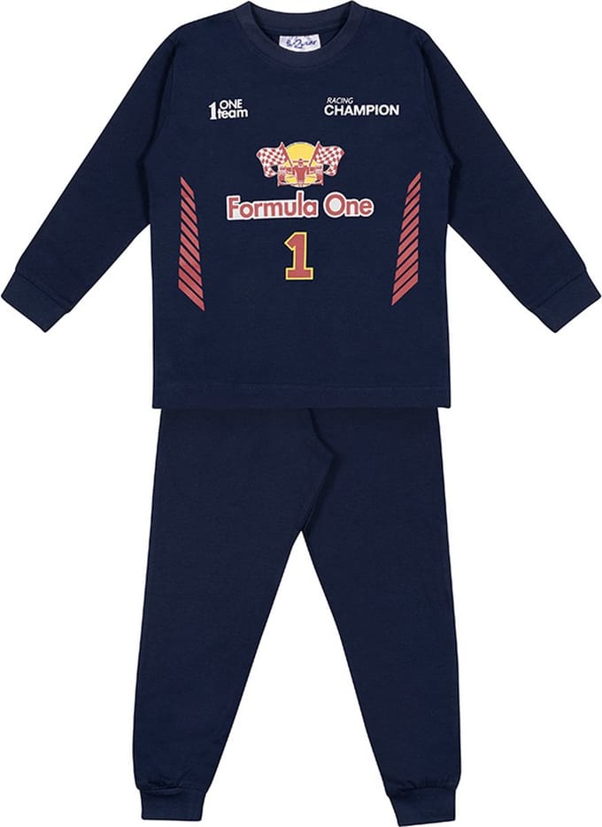 Fun2Wear - Pyjama Driver 1 - Navy Blauw - Maat 80 -