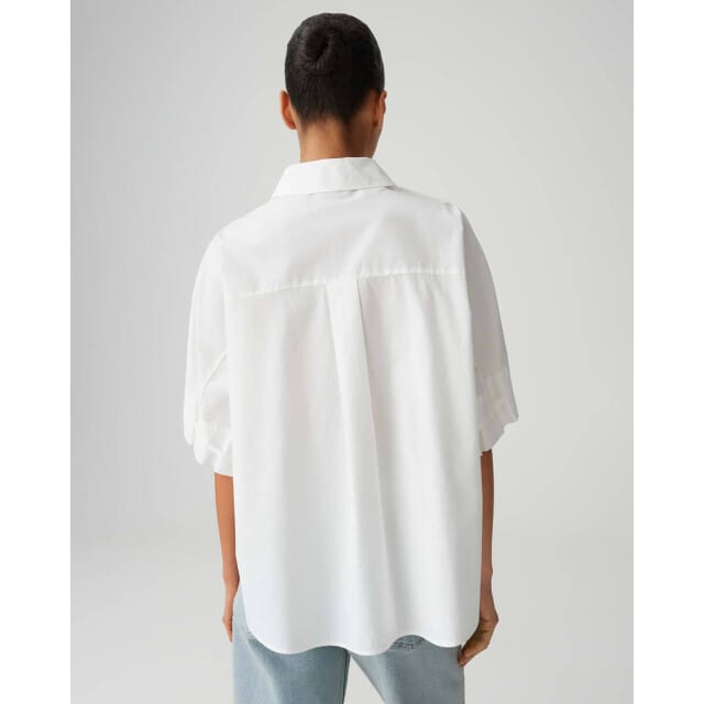 relaxed fit blouse met verdekte knoopsluiting model 'Finoa'