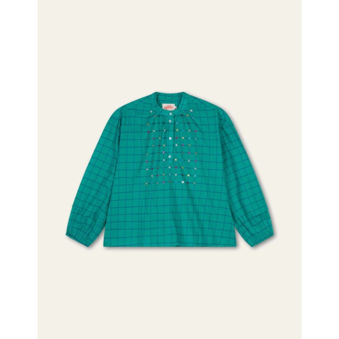 Oilily Bean blouse- maat38 Deep Groen