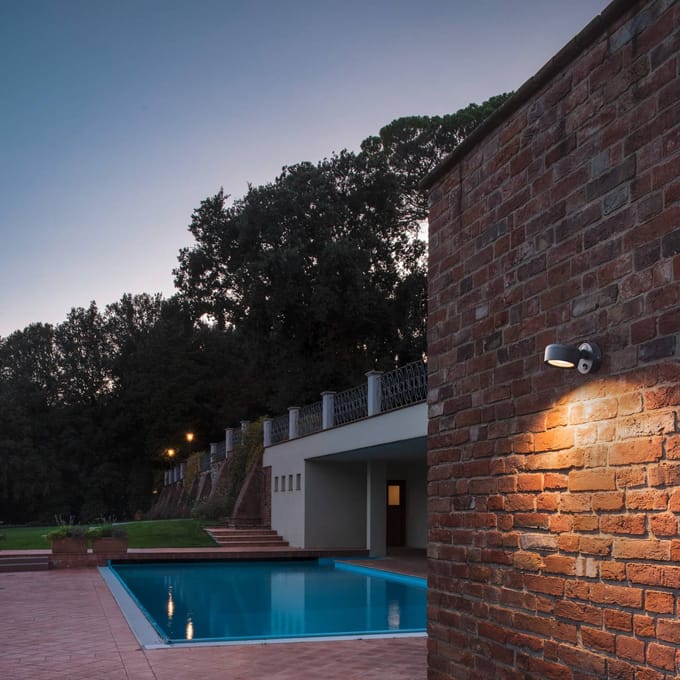 SLV LED buiten wandlamp Eskina Spot Sensor antraciet CCT IP54