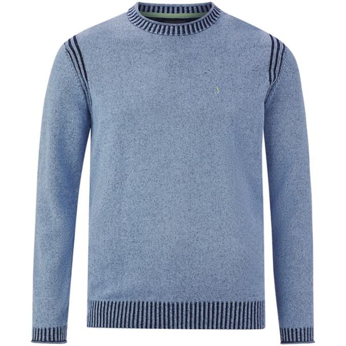 Jan Vanderstorm herren Trui - 76/78 - blauw - Plus Size