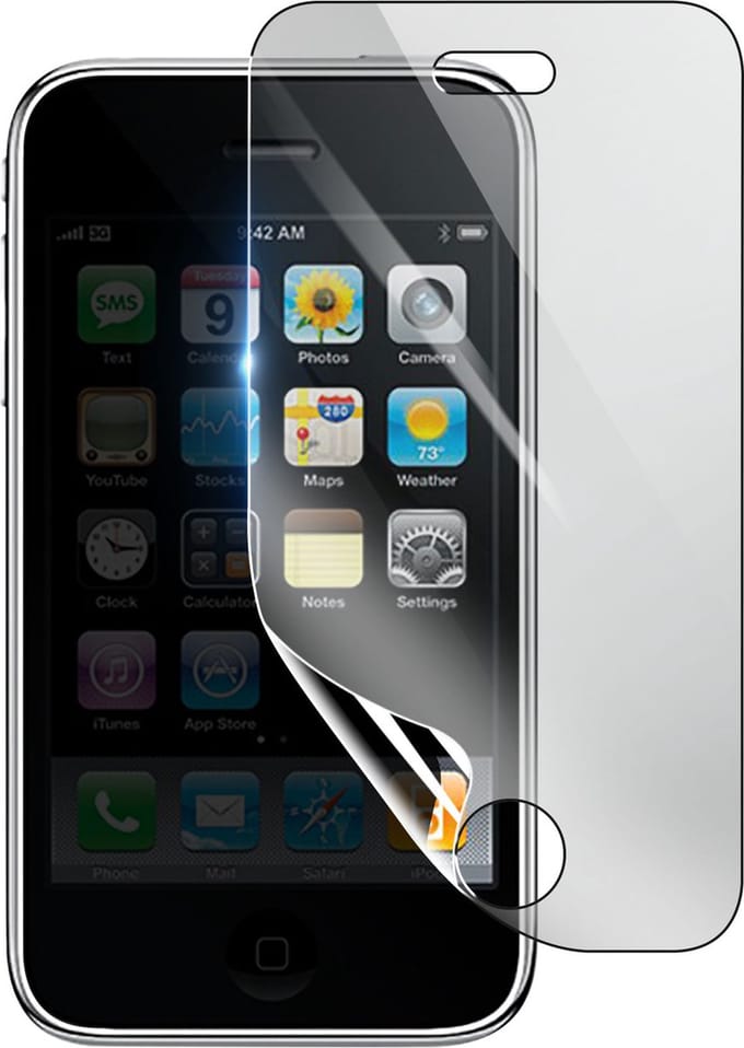 3mk, Geschikt voor iPhone 3G, Schokbestendige Hydrogel Screenprotector, Transparant