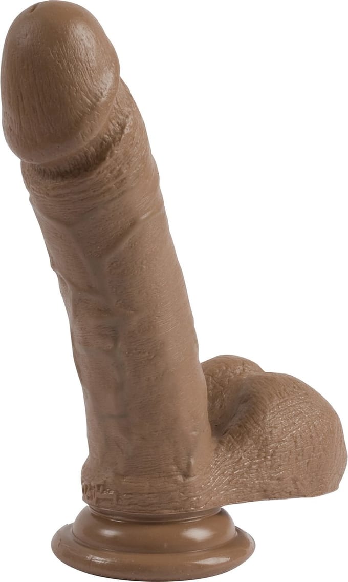 Doc Johnson Realistic Cocks realistische dildo The Realistic Cockullato bruin - 19,81 cm