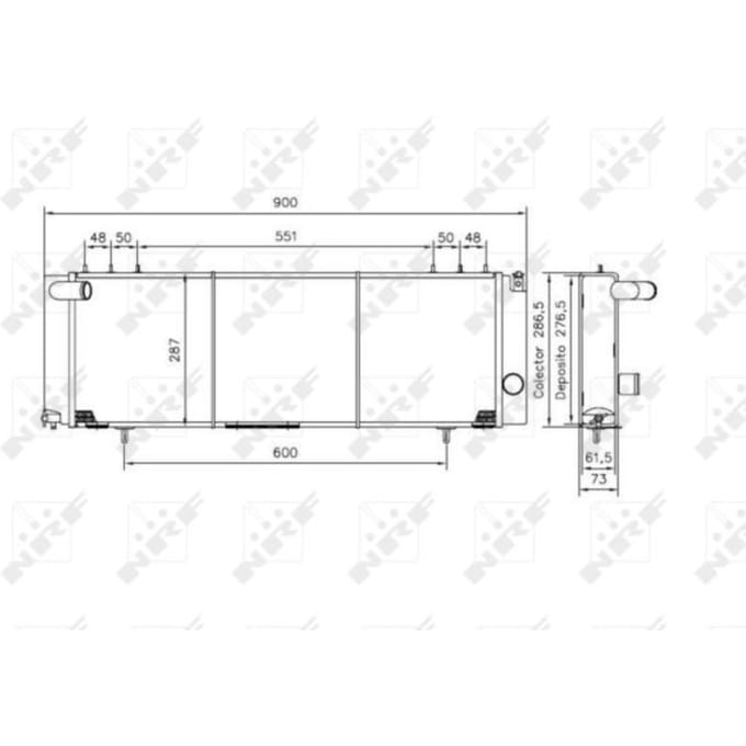 Radiator, motorkoeling NRF 50231