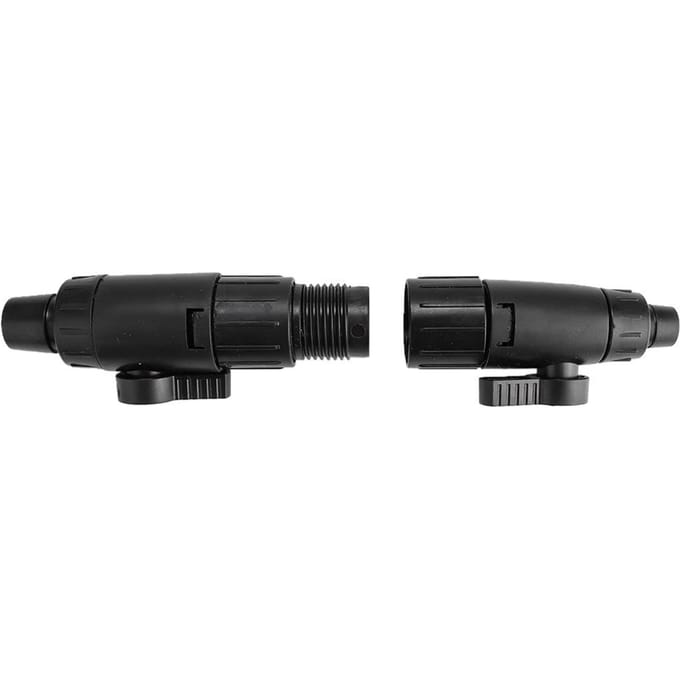 Connecteur à dégagement rapide pour tuyau de valve d'aquarium (12mm à 16mm) black