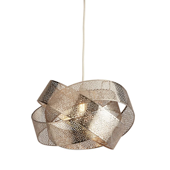 Searchlight Hanglamp Steffi, grijs, metaal, Ø 35 cm, E27