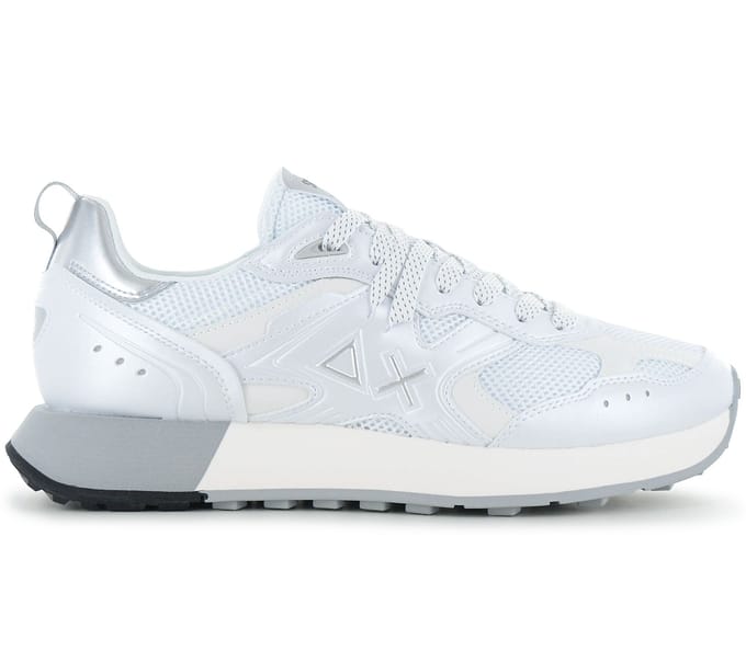 SUN68 Jaki 2.0 Maille Argentée - Baskets Homme Chaussures Blanc Z36119-01 ORIGINAL EU 46 blanc
