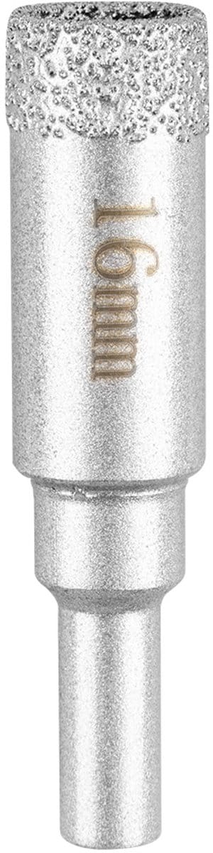 Graphite Serie - Diamantboor - 16mm - Cilindrische Schacht - Voor Gres, Keramiek, Glas, Baksteen