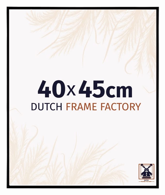 Fotolijst 40x45 cm - Kunststof - Zwart Mat - Easy