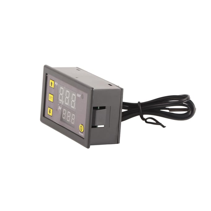 W3230 LED Digitale Temperatuurregelaar Thermostaatschakelaar Sensor Meter(DC12V ) gray