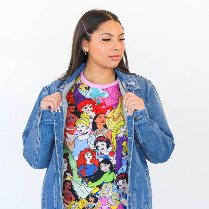 Cakeworthy Disney Princess AOP T-Shirt - S