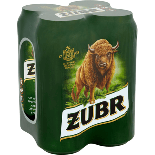 Zubr bier 4 x 500 ml
