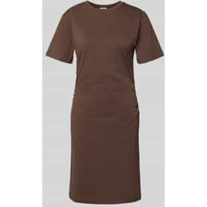 Knielange t-shirtjurk met ronde hals