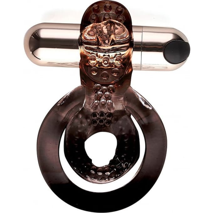 Jayden - Oplaadbare Cock en Balring - Rose / goud