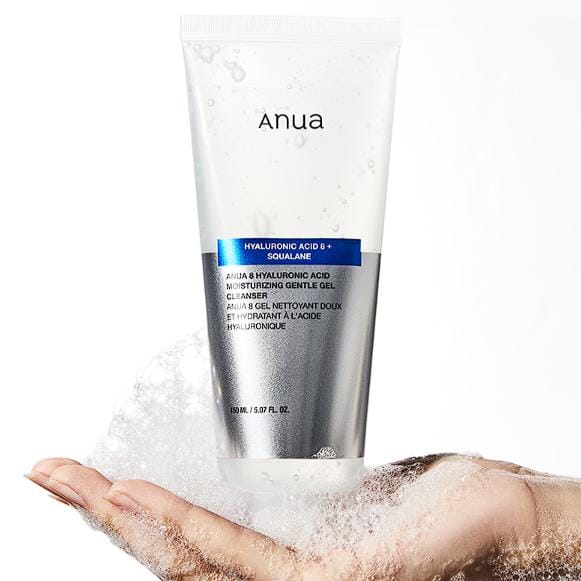 Anua 8 Hyaluronzuur Hydraterende Milde Gel Reiniger Hydraterend Verfrissend 150ml