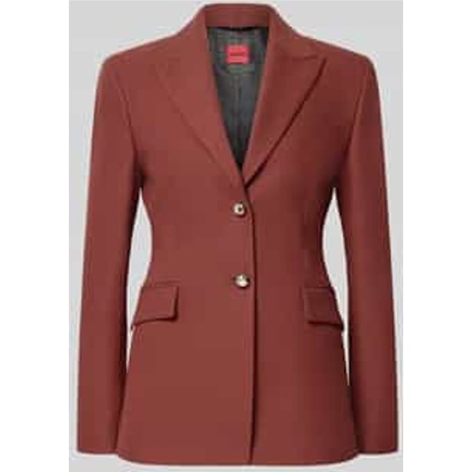 Regular fit lange blazer met viscose met model 'Asmalla'