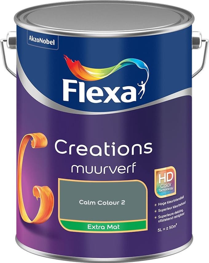 Flexa - Creations Muurverf Extra Mat - Calm Colour 2 - Mengverf - 5 L