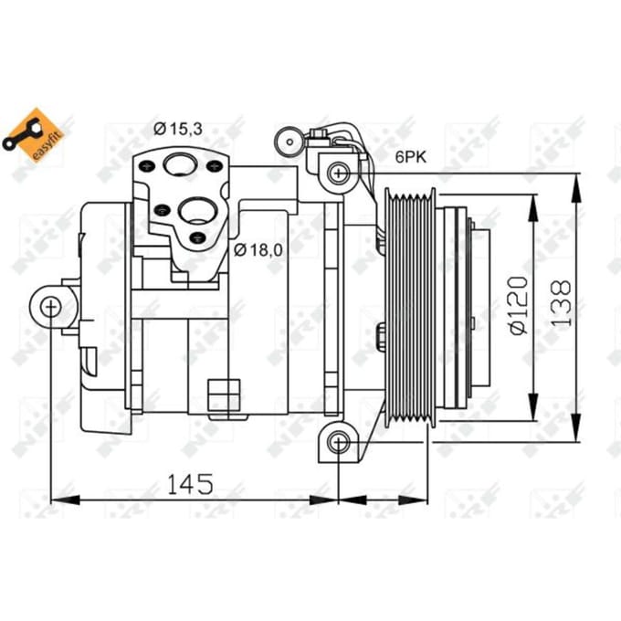 Compressor, airconditioning NRF 32698