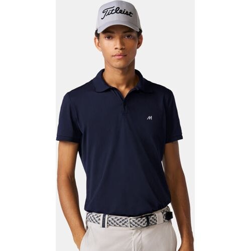 Meyer Polo Scottie High Performance Piqué Structure 4-Way Stretch Navy / male