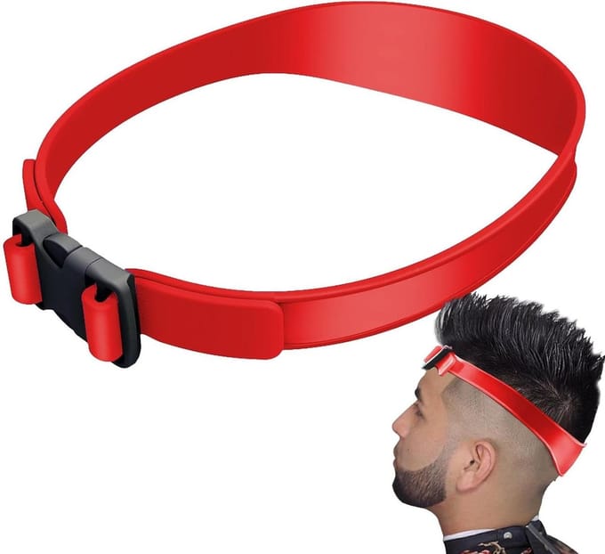 Gebogen Tondeusegordel - Flexibele Geleider - Thuis Knippen - Handsfree Ontwerp - 61 cm - Zwart
