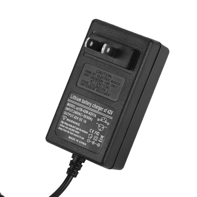 42V1A Voeding Batterijlader Adapter Voor Smart Zelfbalancerende Auto Scooter US PLUG black