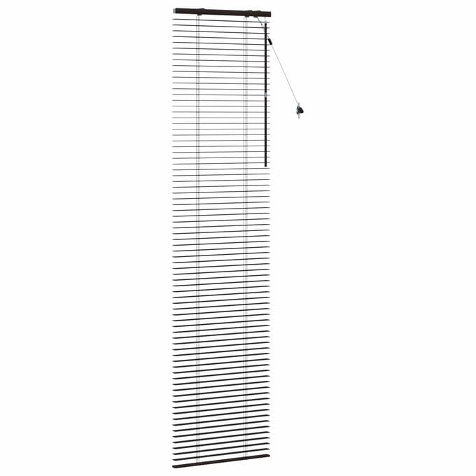 vidaXL - Venetiaanse - jaloezie - Donkerbruin - 65 - x - 250 - cm - 35 - mm