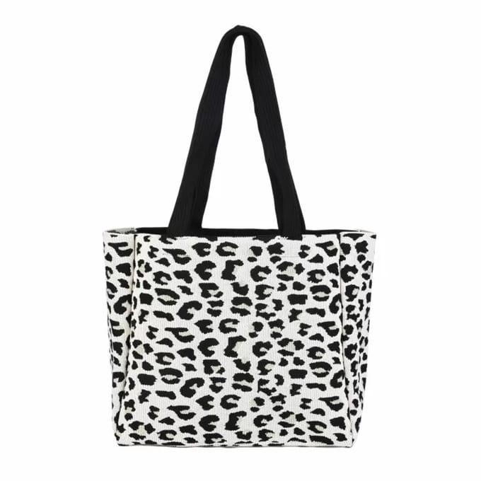 Luxe luipaard shopper