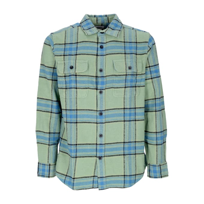 Eugene herenshirt met lange mouwen L/s geweven overhemd Jade Multi