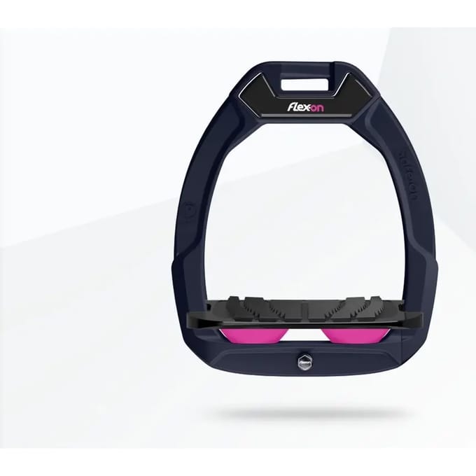 Veiligheidsstijgbeugels Rijd Inclined Grip Marine/Zwart/Roze Flex-On Safe-On